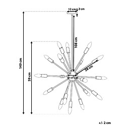 Avis Beliani Lampe suspension MAGUSE Métal Cuivré