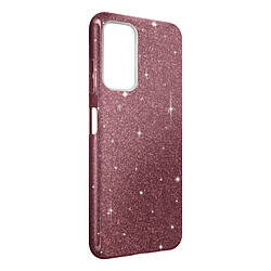 Avizar Coque pour Xiaomi Redmi Note 11S 5G Paillette Amovible Silicone Semi-rigide rose