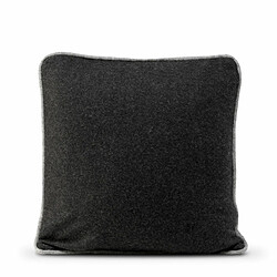 Happy Friday Housse de coussin HappyFriday HF Living Piping Felt Noir 50 x 50 cm