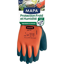 MAPA - Protection Froid et Humidité - Gants de Jardinage Imperméables - Chaud et Confortable - Enduction mousse de Latex - Taille 9