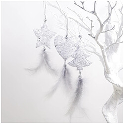 Avis Wewoo Paquet de 2 accessoires de placard pour arbres de Noëldécoration de scènestyle étoile à cinq branches argent