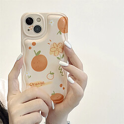 GUPBOO Étui pour iPhone13ProMax Peinture à l'huile d'été Floral Orange Japonais et Coréen Téléphone Cas Silicone