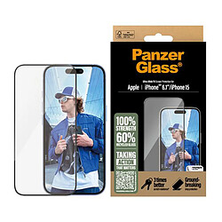 Avis PanzerGlass Panzer Glass Protection d'Écran pour iPhone 16 verre trempé UWF Noir transparent