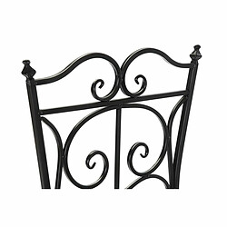 Chaise de jardin DKD Home Decor Noir Céramique Multicouleur Forge (39 x 50 x 93 cm)