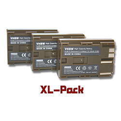 3x vhbw batterie 1300mAh (7.2V) batterie pour Canon EOS 50D comme BP-508, BP-511, BP-512, BP-514, BP-522, BP-535