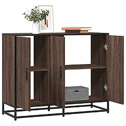 vidaXL Buffet chêne marron 94x35x76 cm bois d'ingénierie