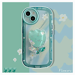 GUPBOO Étui pour iPhone11 Support de coque de téléphone japonais et coréen taché de petite fleur blanche