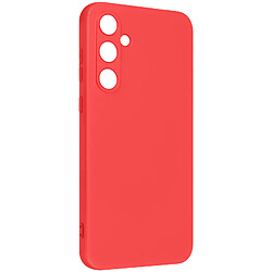 Avizar Coque pour Samsung Galaxy A55 Semi-rigide Mat Anti-traces Dragonne Rouge