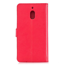 Avis Wewoo Housse Coque Crazy Horse Texture Horizontal Etui en cuir avec support et fentes pour cartes et portefeuille et cadre photo Nokia 2.1 rouge