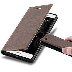 Cadorabo Coque Huawei P8 LITE 2015 Etui en Brun