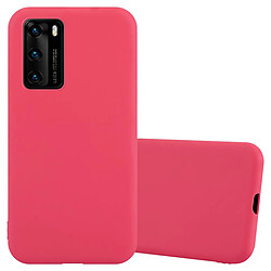 Cadorabo Coque Huawei P40 Etui en Rouge