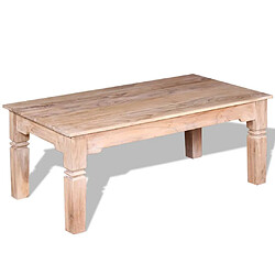 vidaXL Table basse Bois d'acacia 110x60x45 cm