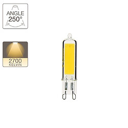 XanLite Ampoule RetroLED, culot G9, 3,7W cons. (420 lumens), lumière blanche chaud