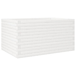 vidaXL Jardinière blanc 90x60x46 cm bois de pin massif