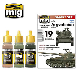 Mig Jimenez Ammo Peintures Afv Argentinian Colors Set