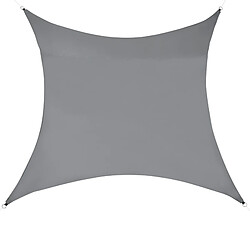 Voile d'Ombrage Lerma Carrée Gris Foncé 2 x 2 m [en.casa]