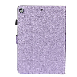 Avis Wewoo Housse Étui Coque Pour iPad 10.2 / 10.5 Etui à rabat horizontal en cuir avec poudre de scintillement support et fente carte Violet