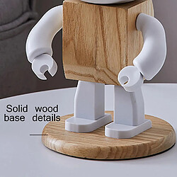 Avis Universal Lampe de table robot mignonne Lampe de table en bois blanc nordique moderne LED Enfants Petite fille Garçon Enfants Chambre à coucher Chevet Mini Nightlight |