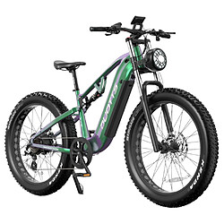 Vélo électrique DUOTTS E26, pneus 26 x 4,0 pouces,750W,48V 20 Ah,55 km/h,120 km -Vert Violet