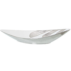 Centre de Table Alexandra House Living Blanc Argenté Céramique (12 x 31 x 7 cm)