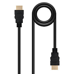 Câble HDMI Haute Vitesse Nanocable / HEC - A/MA/M - 1.5m - Couleur Noir