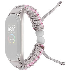 Bracelet en nylon cordon de serrage réglable, kaki pour votre Xiaomi Mi Band 5/6