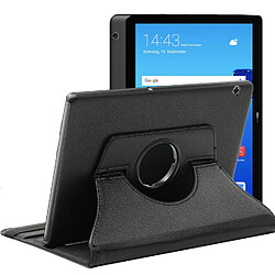 Etui rotatif en simili cuir pour tablette Huawei Mediapad T5 10" - Noir - Visiodirect -