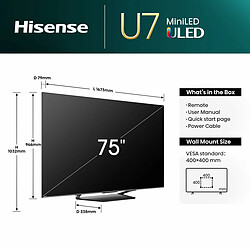 Avis TV intelligente Hisense 85U7NQ 4K Ultra HD 85" ULED