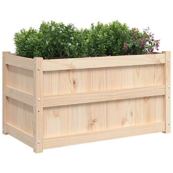 Avis vidaXL Jardinière d'extérieur 90x50x50 cm bois de pin massif