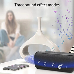 Acheter Universal Haut-parleur Bluetooth noir anti-tache étanche colonne portable subwoofer subwoofer carte USB/TF Music Center barre sonore(Le noir)