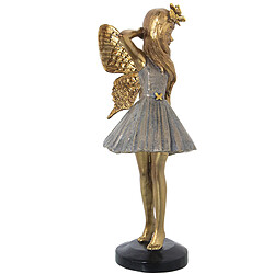 Figurine Décorative Alexandra House Living Doré Acrylique Plastique Mélamine Fée