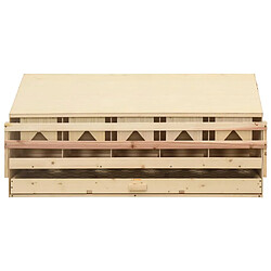 vidaXL Pondoir 5 compartiments 117x33x54 cm bois de pin massif