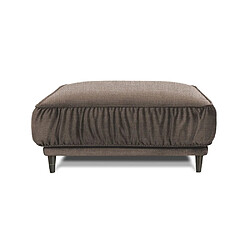 MAISON AUBERTIN Pouf L Fiorenzo Tissu Taupe