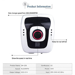 Universal Perceuse à ongles électrique professionnelle 65W Perceuse à ongles accessoires avec gel démaquillant Perceuse à ongles Art Tool | Perceuse à ongles électrique (blanc) pas cher
