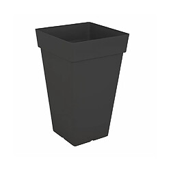 ARTEVASI Pot de fleurs Capri carré haut - 65 cm - Gris anthracite