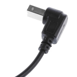 Avis USB2.0 Mâle à Type B 90Degree Angle Extension Câble Adaptateur Bend vers le bas