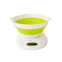 Balance de cuisine électronique 5kg - 1g vert anis - 8064 - LITTLE BALANCE