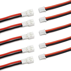 5 paires de 10 câbles de connecteur mâle et femelle JST-PH 2.0 pour batterie JJRC H36 H67 Blade Inductrix