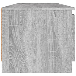 Avis vidaXL Meuble TV Sonoma gris 140x40x35,5 cm Bois d'ingénierie