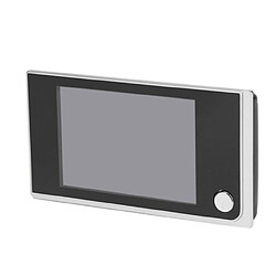 Universal Écran couleur 3,5 pouces LCD sonnette numérique 120 degrés sonnette électronique trou de voyance caméra de porte public sonnette extérieure | sonnette (noir)