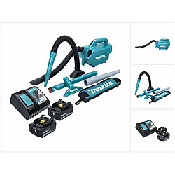 Makita DCL 184 RF Aspirateur sans fil 18 V - 54 mbar - 0,5 l + 2x Batteries 3,0 Ah + Chargeur