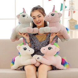 Universal 45 cm UNICORN PLUSH - Green de poupée éclairée à LED en peluche pas cher