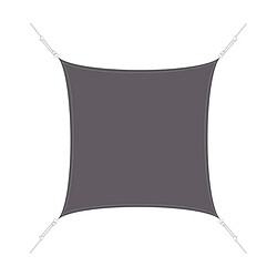 Easy Sail Voile d'ombrage carrée 4 x 4m ardoise.