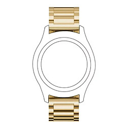 Avis Bracelet en métal 22mm trois perles avec boucle déployante or pour votre Huawei Watch GT/Honor Watch Magic