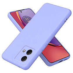 Htdmobiles Coque pour Motorola Moto G84 5G - housse etui silicone gel fine + film ecran - MAUVE