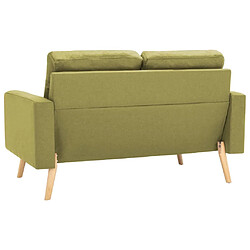 Acheter Maison Chic Ensemble de canapés 2 pcs, Canapé droit Sofa pour Salon Tissu Vert -GKD457751