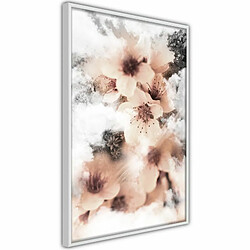 Paris Prix Affiche Murale Encadrée Heavenly Flowers 20 x 30 cm Blanc