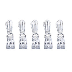 5pcs 925 argent sterling pince clip fermoir bails pour fabrication de bijoux petit