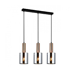 Luminaire Center Suspension design Sardo verre fumé