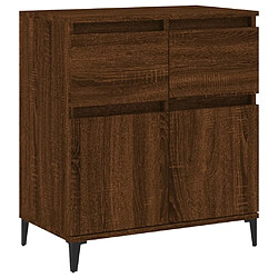 Maison Chic Buffet,Meuble de Rangement,commode pour salon,Cuisine Chêne marron 60x35x70 cm Bois d'ingénierie -MN43463